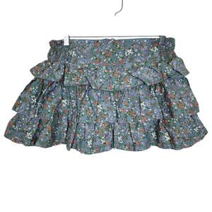 Fire Portfolio Large Tiered Floral Mini Skirt